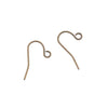 Earring Findings, French Ear Wire Hook 22mm, Antiqued Brass (10 Pairs)