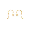 Earring Findings, French Ear Wire Hook 16mm, Gold Plated (50 Pcs)