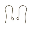 Vintaj Natural Brass, Round Ear Wire 30mm (2 Pairs)