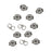 Earring Backs, Hypo-Allergenic Earnut with 4mm Clutch, Titanium (6 Pairs)