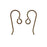Vintaj Natural Brass Classic French Ear Wire 20mm (2 Pairs)