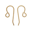 Vintaj Vogue Earring Components, French Ear Wire 20x10mm, Raw Brass (3 Pairs)