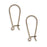 Vintaj Natural Brass Small Arched Ear Wire 20mm (1 Pair)