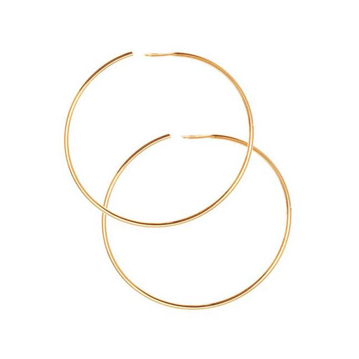 Earring Findings, Chandelier Hoops 1 Inch, Gold Plated (10 Pairs)