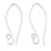 Earring Findings, Long Elegant Hooks 33mm 19 Gauge, Sterling Silver (1 Pair)