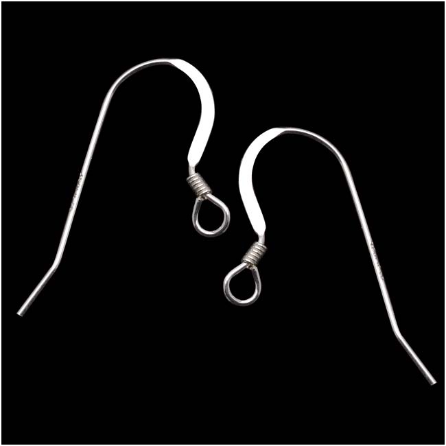Silver Filled French Wire Earring Hooks - 16mm (5 Pairs)