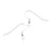 .925 Silver FIlled French Wire Earring Hooks With Coil And Ball (10 Pieces)