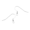 .925 Silver FIlled French Wire Earring Hooks With Coil And Ball (10 Pieces)