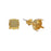 Gita Jewelry Setting for PRESTIGE Crystal, Stud Post Earrings for SS39 Chaton, Gold Plated, 1 Pair (1 Pair)