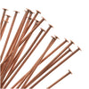 Head Pins, 2 Inches Long and 22 Gauge Thick Antiqued Copper (24 Pieces)