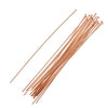 Head Pins, 2 Inches Long and 24 Gauge Thick 14K Rose Gold FIlled (20 Pieces)