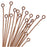 Eye Pins, 1.5 Inches Long 21 Gauge Thick, Antiqued Copper (50 Pieces)