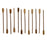 Vintaj Natural Brass, Paddle Head Pins 1 Inch Long 21 Gauge Thick (12 Pieces)