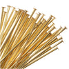 Head Pins, 2 Inches Long and 21 Gauge Thick, Brass (50 Pieces)