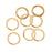 14K Gold Filled Split Rings 6mm (8 pcs)