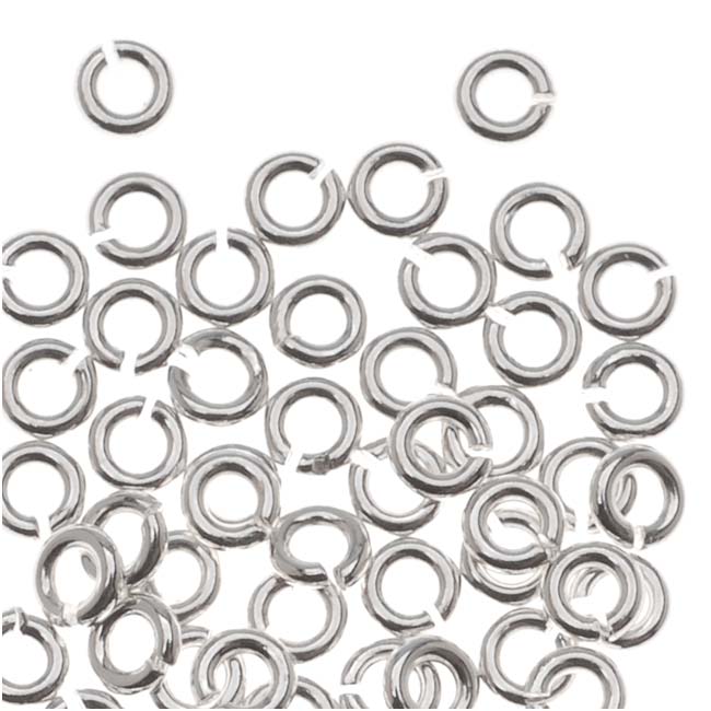 10 Pcs Bag of 5.3x3.5 mm 22g Silver Oval Jump Rings