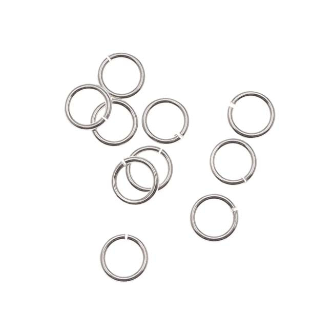 22K Gold Plated Open 5mm Jump Rings 21 Gauge (50)