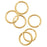 14K Gold-Filled Open Jump Rings 5mm 21 Gauge (10 pcs)