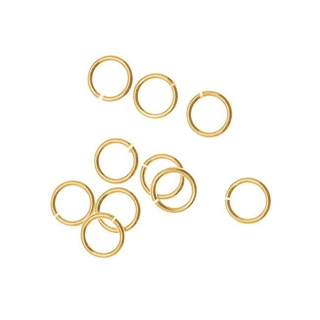 14K Gold FIlled Open Jump Rings 6mm 20 Gauge (10 pcs)