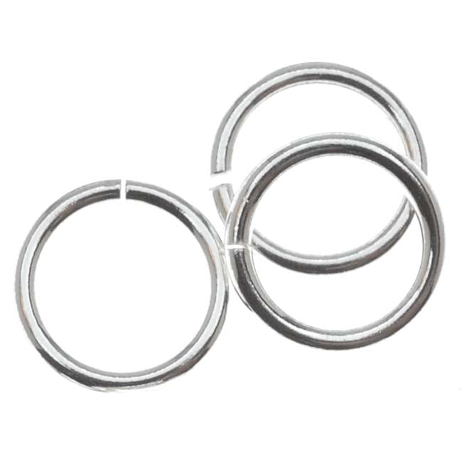 Open Jump Ring 8mm Surgical Stainless Steel (50-Pcs)