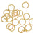 Jump Rings, Closed 6mm Diameter 20 Gauge, Gold Plated (20 Pieces)