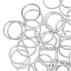 Jump Rings, Closed 8mm Diameter 18 Gauge, Silver Plated (20 Pieces)