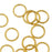 Jump Rings, Closed 8mm Diameter 18 Gauge, Gold Plated (20 Pieces)