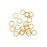 Jump Rings, Closed 8mm Diameter 18 Gauge, Gold Plated (20 Pieces)