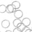 Jump Rings, Closed 8mm Diameter 20 Gauge, Silver Plated (20 Pieces)