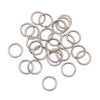 Antiqued Silver Plated Open Jump Rings 8mm (25 pcs)