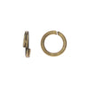 Open Jump Rings, 4mm Diameter 22 Gauge Thick, Antiqued Brass (50 Pieces)