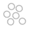 Nunn Design Silver Plated Open Jump Rings Twist 11.5mm 14 Gauge (10 pcs)
