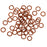 Jump Rings, Open 6mm 18 Gauge, Matte Copper (50 Pieces)