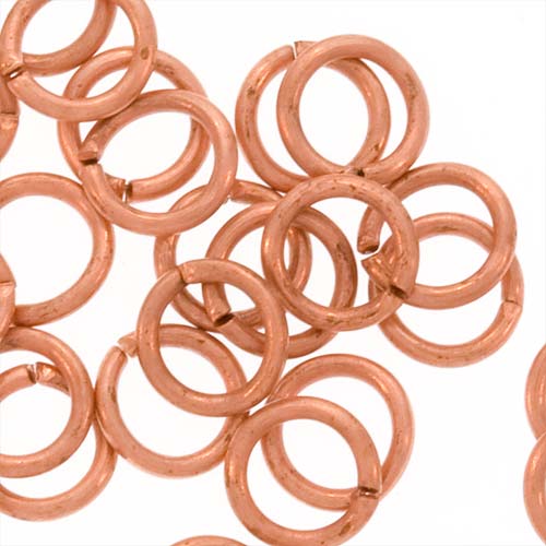 Genuine Copper Open Jump Rings 5mm 20 Gauge (50 pcs)