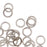 Antiqued Silver Plated Open Jump Rings 6mm 18 Gauge, (50 Pieces)