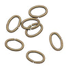 Antiqued Brass Open Jump Rings Oval 4x6mm 20 Gauge (50 pieces)