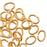 22K Gold Plated Open Jump Rings Oval 21 Gauge 3x4mm (50 pcs)