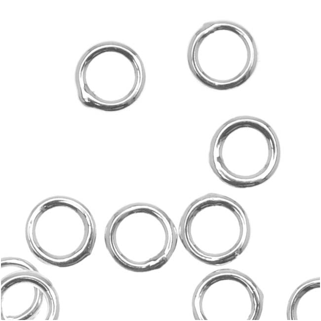 Silver Plated Closed Jump Rings 4mm 20 Gauge (20 pcs)
