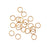 22K Gold Plated Closed Jump Rings 6mm 21 Gauge (20 pcs)