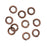 Nunn Design Jump Ring, Bark Textured Open 16 Gauge, 6.5mm Antiqued Copper (10 Pieces)