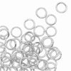 Silver Plated Open Jump Rings 4mm 21 Gauge Thick (100 pcs)