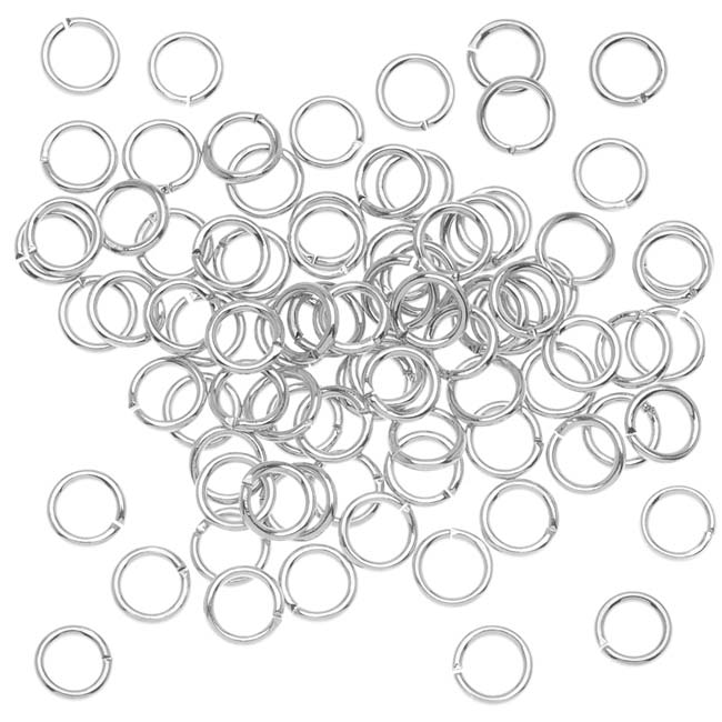 Silver Plated Open Jump Rings 5mm 20 Gauge (100 pcs)