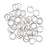 Silver Plated Open Jump Rings 7mm 18 Gauge (50 pcs)