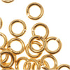 22K Gold Plated Open Jump Rings 4mm 19 Gauge (50 pcs)
