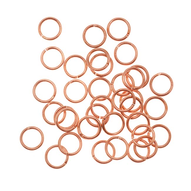 Genuine Copper Open Jump Rings 6mm 20 Gauge (100 Pieces)