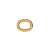 TierraCast 22K Gold Plated Brass Open Oval Jump Rings 6mm 20 Gauge (50 Pieces)