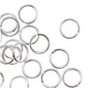 Silver Plated Open Jump Rings 4mm 22 Gauge (50 pcs)