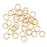 22K Gold Plated Open Jump Rings 6mm 21 Gauge (50 pcs)