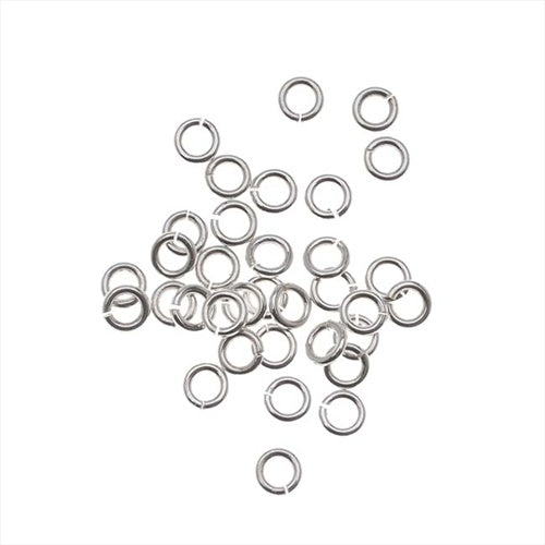 Silver-Filled Open Jump Rings 3mm 22 Gauge (20 Pieces)