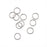 Silver-Filled Open Jump Rings 5mm 21 Gauge (20 Pieces)